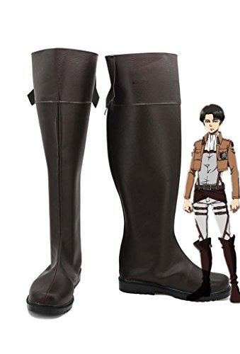 Attack on Titan Shingeki No Kyojin Anime Levi Cosplay Shoes Boots Custom Made
