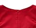 MUXXN Women's 1950s Vintage Retro Capshoulder Party Swing Dress (M, Red)
