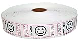 Indiana Ticket CO. 2,000 White Smile Single Roll