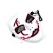 2017 Halloween Horror Light Up Clown Mask - Scary Mask Halloween Cosplay Led Costume El Wire Mask (Pink)