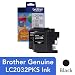 Brother Genuine High Yield Black Ink Cartridges, LC2032PKS, Replacement Black Ink Two Pack, Includes 2 Cartridges of Black Ink, Page Yield Up To 550 Pages/Cartridge, LC203 primary