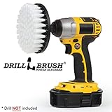 Softer Bristle Scrub Brush 5" Round with Power Drill Attachment