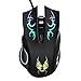 Aulker Gaming Mouse Computer Mouse for PC 7 USB Optical Mouse LED Colors 6 Buttons Magic Mouse for Laptop/Notebook Ergonomic High Speed Fusion Windows Best Mouse Computer Accessories-Black