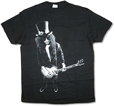 Slash Standing Photo Black T Shirt Hard Rock Guns N Roses GnR (2X)