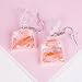 Afco Lovely Diary Funny Goldfish Water Bag Dangle Hook Earrings Girl Charm #1