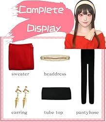 Anime Cosplay Family Costume, Yor Forger Anya
