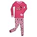 Lazy One Duck Duck Pink Moose Cotton Pajamas for Big Girls'