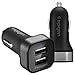 Spigen Essential F24QC Car Charger Dual USB Port 24W/4.8A Compatible with iPhone X / 8 / 8 plus / 7 / 7 Plus / 6S / 6S Plus / Galaxy Note 8 / S8 / S8 Plus / S7 Edge & More