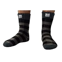 Pudus Adult Warm Boot Socks (M 9-12), Fleece-Lined Crew Thermal Socks For Men & Women (Perfect Winter Socks, Work Socks and Hiking Socks)