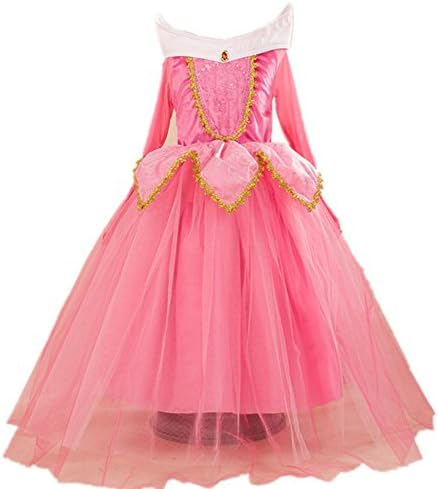 Oushiny Girls' Cute Cartoon Princess Dress Party Costume 3 Colors for 2-10