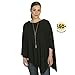 Bamboobies Nursing Cover for Breastfeeding - Ultra-soft, Lightweight - Multi-use - One Size, Black Poncho.