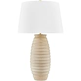 Hudson Valley Lighting L6532-AGB/C06 Haddam - 1 Light Table Lamp 32 inches Tall and 19 inches Wide - Aged Brass/Ceramic Textu