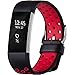 GEAK Fitbit Charge 2 Bands, Replacement Accessories for Fitbit Charge2 HR, Large Size Band, Black / Red