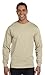 Hanes Men's Long-Sleeve Crewneck Beefy T-Shirt, SAND, X-Large