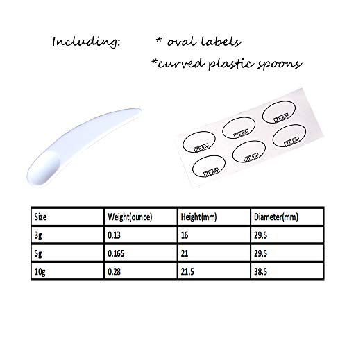 Tiny Sample Containers 3 Gram Sample Jars 25pcs Makeup Sample Containers with Lids