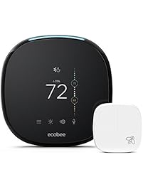 ecobee4 Alexa-Enabled Thermostat with Sensor, Works with Amazon Alexa