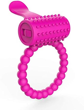Akaot Silicone Stretchy Cǒck Ring Víbratión Collars Delay Lock Cǒck pénis Rings Sêxvy top for Men,Pink