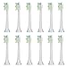 E-Cron Replacement Toothbrush heads Compatible With Electric Toothbrush Philips Sonicare DiamondClean White,12 pcs (3x4)