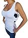 AC Undercover Women's Concealed Carry Tank Top - Compression Clothing with Holster - Stylish and Secure Gun Holster Shirt for Women - Tactical and Everyday Use - Size Small, 1 Pack, White