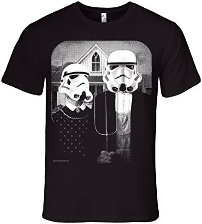 Mens Star Wars Storm Trooper American Gothic T-Shirt