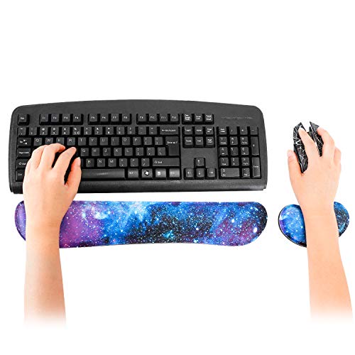 RICHEN Wrist Rests for Keyboard and Mouse Memory Foam Wrist Rest Pad