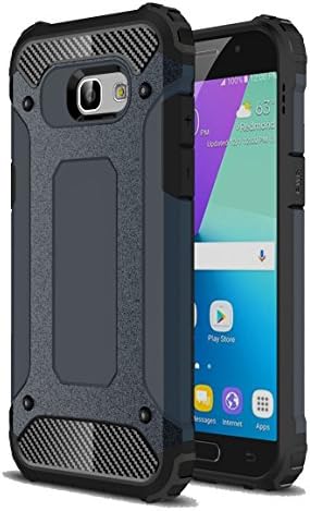 Mibim Samsung Galaxy A5 2017 Case Shock Absorption Hybrid Dual Layer PC &amp; TPU Protective Cover Case for Samsung Galaxy A5 2017 (Navy)