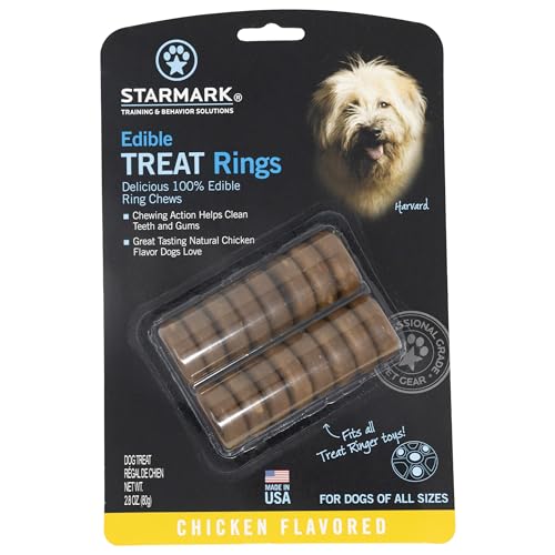 STARMARK EDIBLE RINGS DOG TREATS, 16 COUNT