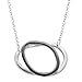 Silpada 'All-Around Chic' Double Circle Necklace in Two-Tone Sterling Silver