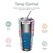 30 oz. Tumbler Double Wall Stainless Steel Vacuum Insulation Travel Mug with Crystal Clear Lid and Straw, Water Coffee Cup for Home,Office,School, Ice Drink, Hot Beverage,Flamingo