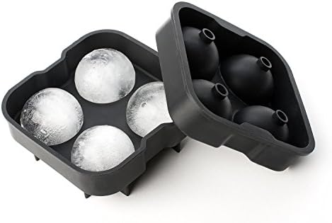 Erbanize® Set of 2 Pcs Premium Silicone Ice Ball Maker/Whiskey Ice Ball Maker, Party Ice Ball, Round Sphere Ice Maker/Silicon Ice Mould Ice Tray.