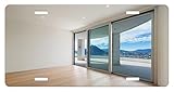 Modern License Plate by Ambesonne, Penthouse Room