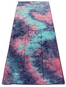 STROPS Yoga Mat Towel, Tie Dye Towel for Bikram/Hot Yoga, Yoga and Pilates, Paddle Board Yoga, Sports, Exercise, Fitness Towel, also Use as Beach Towel, Concert Towel, Multi-Purpose Use Yoga Towel