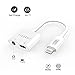 iPhone 7/ 8/ X Adapter and Splitter, Earldom 2 in 1 Earphone Adapter, Lightning to 3.5 mm Headphone Jack Audio Adapter for iPhone X 8 7 plus, SUPPORT iOS 10.3 & iOS 11 (NO Calling Function)