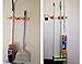 GAINWELL Broom and Mop Holder - Wall-Mounted Mop and Broom Organizer - Perfect for Garage, Kitchen, Basement or Laundry Room - Easy Solution for Mop and Broom Holder Storage Issues!