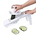 Kitchen + Home Mandoline Slicer - All Purpose Adjustable 5 in 1 Slicer, Julienne Slicer, Waffle Cutter and Safety Holder