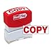 Redi-Tag Pre-Inked Copy Stamp, Stamp Impression Size: 9/16 x 1-11/16 Inches, Red (97008)