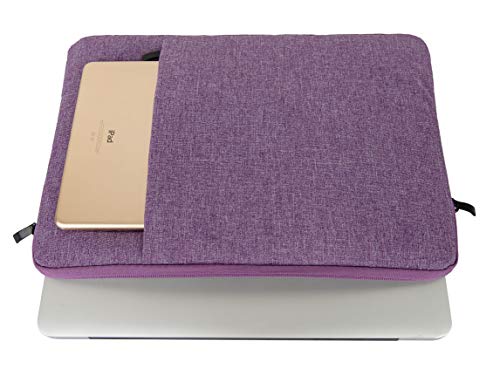 KEC Laptop Case for MacBook Air 13" Retina w/ Keyboard Cover + Sleeve + Screen Protector (4 in 1 Bundle) Plastic Hard Shell Case A1466/A1369 (Purple Flower) - Thumbnail 6