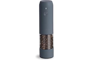 Electric Pepper Grinder, USB Rechargeable, Automatic Salt Shaker, Adjustable Coarseness, Electric Pepper Mill, LED Light, Ref