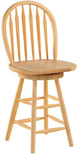 Wagner Arrow-Back Counter Stool with Swivel Seat - Thumbnail 2