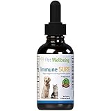 Pet Wellbeing Immune Sure for Cats - Herbal Antibiotic for Viral or Bacterial Infections in Felines - 2oz (59ml)