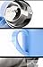 SUPZY [Double Wall] [Stainless Steel + Plastic] Mug Cup with Lid and Handle, Non-breakable Design for Children (2-6Years Old)100% Eco and Environmentally Safe,Size:S (1 Pcs)(Blue)