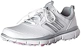adidas Women's W Adistar Sport Golf Spikeless, Ftwr White/Matte Silver/Wild Orchid-Tmag, 9.5 M US
