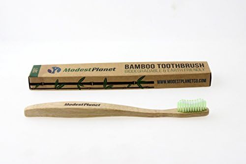 Natural Bamboo Toothbrushes by ModestPlanet™ | Individual | BPA-Free| Soft Bristles| Sustainable Material| Ergonomic &amp; Easy Grip Design| Natural Alternative to Plastic