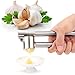 Fu Store Stainless Steel Garlic Press with a Peeler- Mince and Crush Cloves Ginger Epicurean Mincer Chopper Crusher Slicer Grater