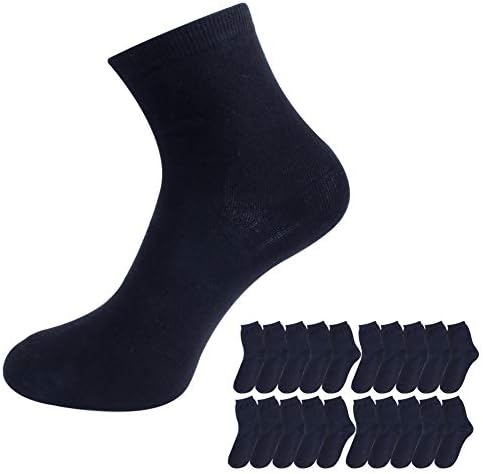 Mens Cotton Crew Socks – Comfort Work & Sports Crew Socks Soft, Comfortable & Non-Slip 3-20 Pairs