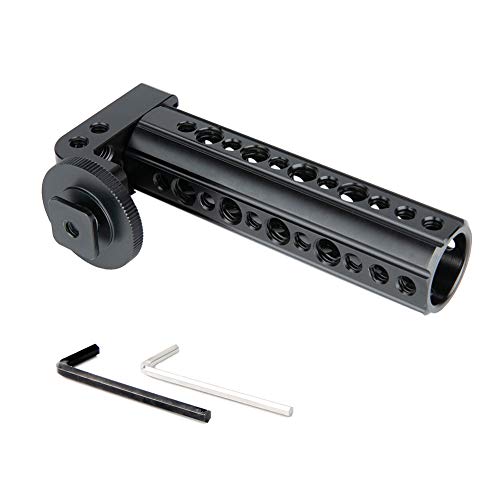 NICEYRIG Hot Shoe Top Cheese Handle Grip Mount for DSLR Camera Applicable for Panasonic GH5 GH4 Compatible with Sony A6400 A6500 A7Riii A7iii A7Sii - 086