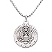 Rosemarie Collections St Michael Military Medal Pendant Necklace United States Army (Chain with Extender)