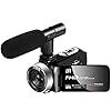 Camescope Caméra Vidéo Full HD 1080P 30FPS 24.0MP Caméscope 18X Zoom Numérique avec Microphone Caméra de Vision Nocturne…