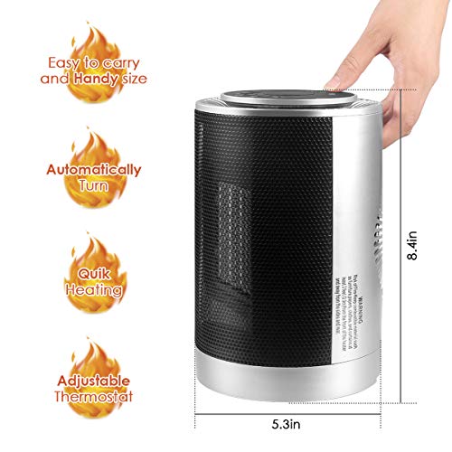 Portable Space Heater, Adjustable Thermostat Heater Corded Electric