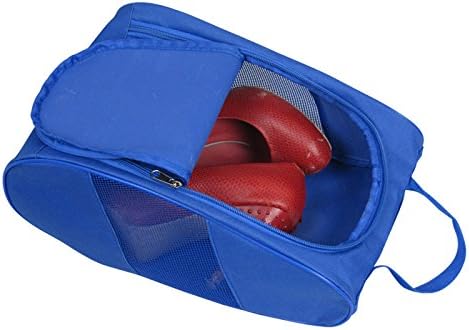 Portable Oxford Travel Shoe Tote Bag, Waterproof Shoe Packing Storage Gym Organizer, Rose Red, 13"*8.5"*5" - Image 5